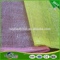 Red color pp tubular mesh bags for 50kg vegetables 65x90cm